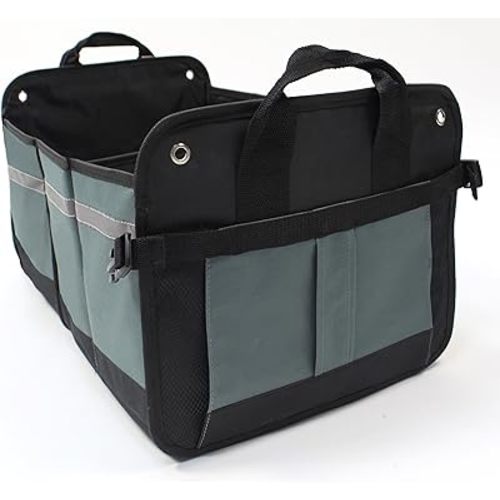 LK Baby Universal Car Trunk Storage Organizer or Truck Organization Multi Use Foldable Collapsible in Black