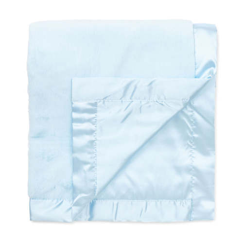 Blue Plush Receiving Blanket