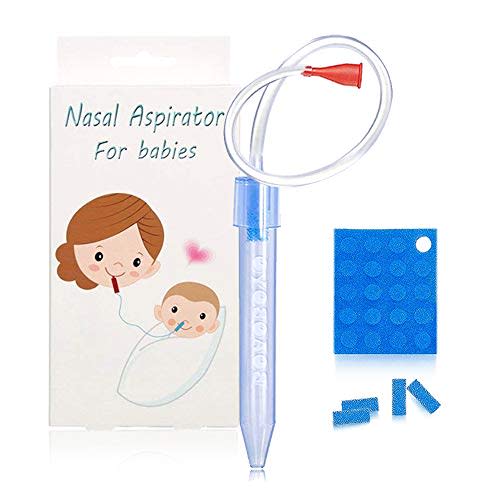 Baby Nasal Aspirator Infant Booger Sucker,Snot Sucker for Baby,Mucus Aspirator for Newborns,Nose Cleaner with 24 Hygiene Filters, Fast and Reusable (Update)