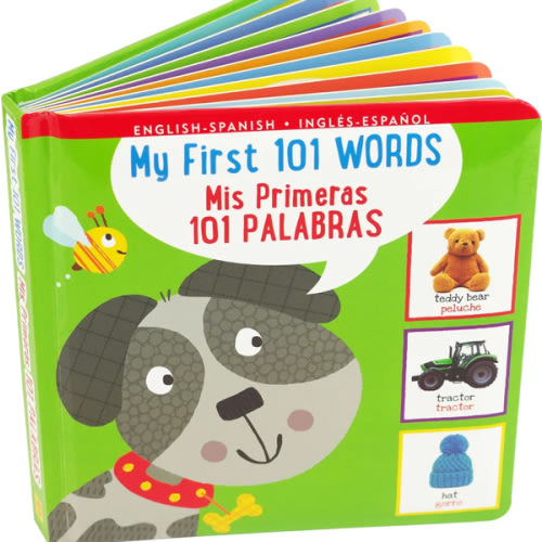 My First 101 Words Bilingual Board Book (English/Spanish) (Padded) a book by Simon Abbott - Bookshop.org US