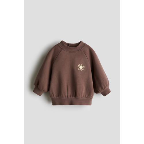 EMBROIDERY-DETAIL COTTON SWEATSHIRT