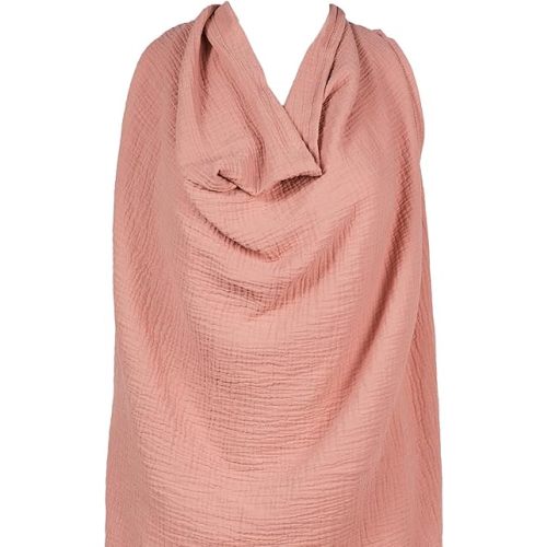 snuggle me® Nursing Cover - 100% Organic Cotton Muslin Nursing Cover Up for Breastfeeding with a BPA-Free Silicone Teether Ring, Ultra-Soft & Lightweight (33.5″ × 39.4″)