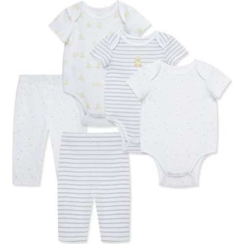 Ducks Organic Cotton Bodysuit & Pants 5-Piece Set
