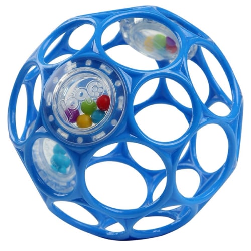 Bright Starts Oball Easy-Grasp Rattle BPA-Free Infant Toy in Blue, Age Newborn and up, 4 Inches : Amazon.com.au: Toys & Games
