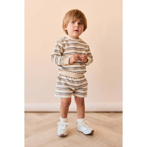 Organic Cotton Jalen Short - Raynor Stripe North Sea – Jamie Kay USA