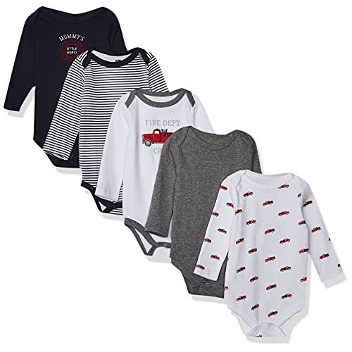 Hudson Baby Unisex Baby Cotton Long-sleeve Bodysuits