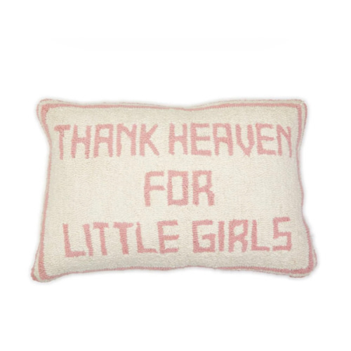 THANK HEAVEN EMBROIDERED DECORATIVE THROW PILLOW
