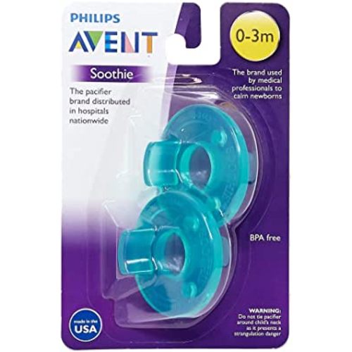 Philips Avent SCF190/01 Soothie 0-3mth Green/Green, 2 Count