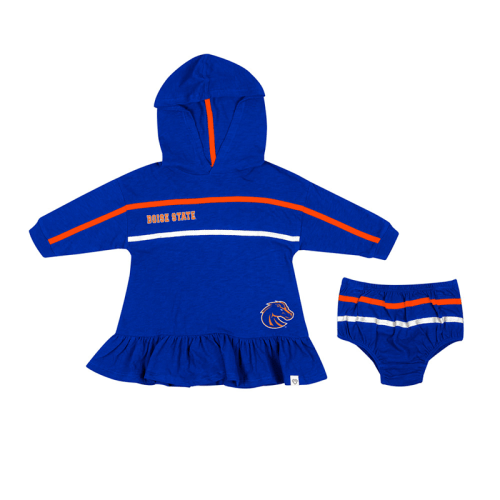 Boise State Infant Dress With Bloomers Striped