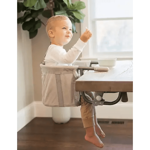 Regalo Easy Diner Hook-On High Chair, Award Winning Brand, Includes Storage Pocket, Rubber Bumpers to Protect Surfaces, and Fast Compact Foldable Design for Home and Travel Use