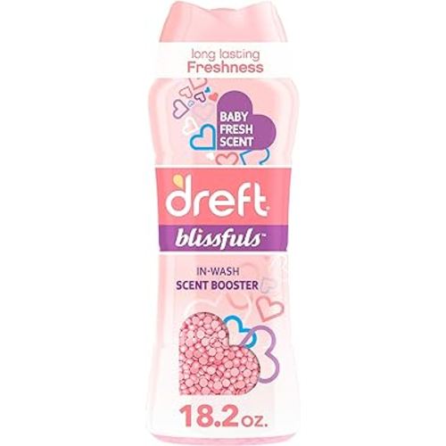 Dreft Blissfuls In-Wash Scent Booster Beads, Baby Fresh Scent, 18.2 oz