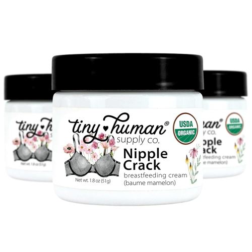 Organic Nipple Cream, Nipple Crack Lanolin Free Nipple Butter (3 Pack), Balm for Breastfeeding Mothers, No Need to Wash Off, Safe for Baby and Mama