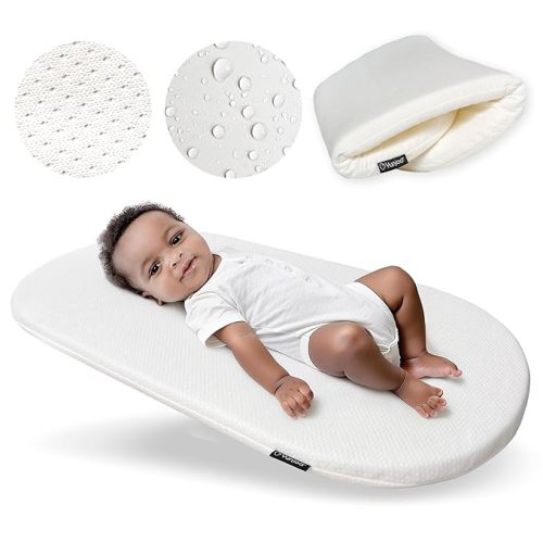 Portable Baby Changing Pad - Waterproof Wipeable Contoured Diaper Changing Pad for Dresser & Travel, Lightweight, Fits Standard Changing Table - 29” x 15”