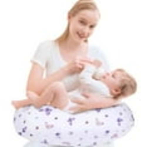 Little Grape Land Ergonomic Nursing Pillow, Breastfeeding Support Pillow,Baby lounger pillow for Bottle Feeding,Multifunctional Support Cushion for Travel，Butterfly&Floral