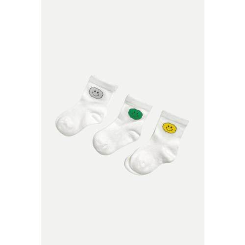 Organic Cotton Happy Socks - Set of 3