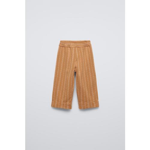 PANTS WITH TOPSTITCHING - Brick | ZARA United States