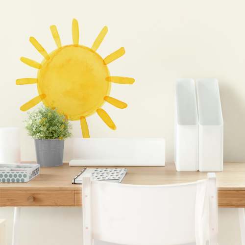Watercolor Sun • Medium • Peel-and-Stick Wall Decals – Mej Mej