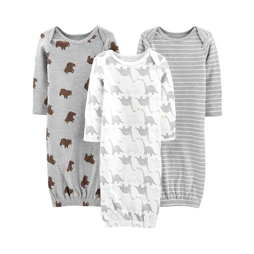 Simple Joys by Carter's Baby 3-Pack Neutral Cotton Sleeper Gown