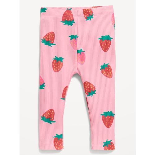 Printed Rib-Knit Leggings for Baby