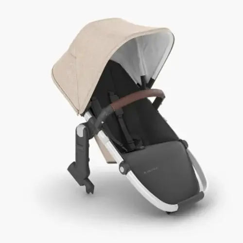 RumbleSeat V2+ Declan - Oat Mélange | Silver Frame | Chestnut Leather