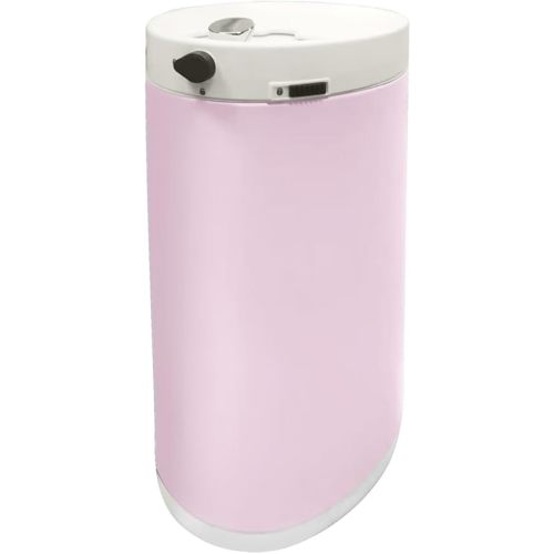 Diaper Pail, Baby Diaper Trash Can with Removal Inner Liner, Childproof Lock, Stainless Steel Garbage Pail with lid, Soft Close, Odor Control Diaper Disposal Bin, 4 Gallon Pink Diaper Can