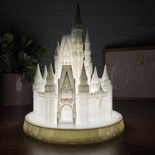 Cinderella Castle Night Light Lamp Kids Room 3D Printed - Etsy