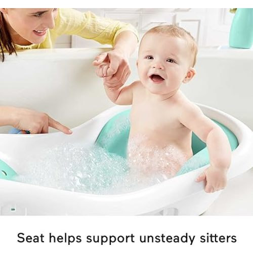 Fisher-Price 4-in-1 Sling 'n Seat Tub, Bubbles, Convertible Baby to Toddler Bath Tub with Seat and Toys