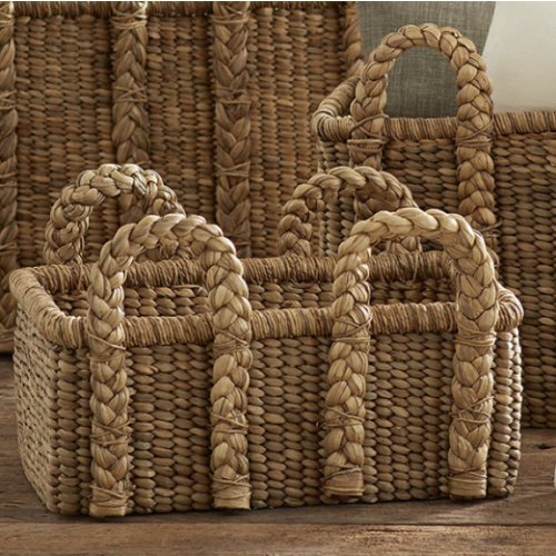 Beachcomber Rectangular Handled Storage Baskets | Pottery Barn