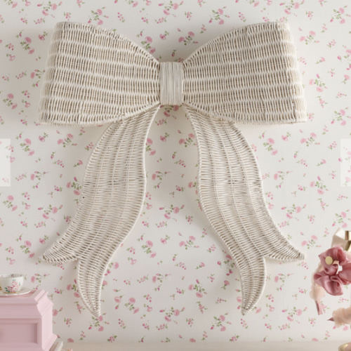 LoveShackFancy Rattan Bow Decor