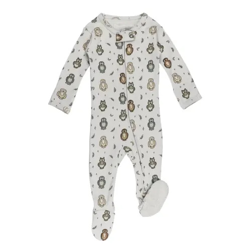 Owl Hoo? | Organic Zipper Footie – L'ovedbaby