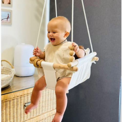 Indoor Baby Swing - Coconut White