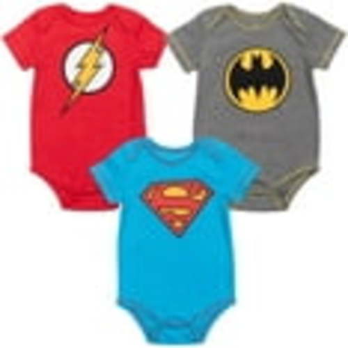 DC Comics Justice League Batman Superman The Flash 3 Pack Bodysuits Newborn to Infant