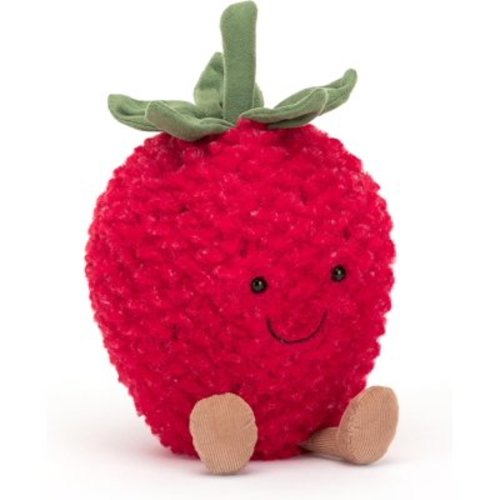 Jellycat Amuseables Strawberry Stuffed Toy, Medium | Strawberry Plush | Fun Gift Idea For Women Cute Jellycat Stuffed Animals Best Kids Toys jellycat Birthday Gifts For Girl