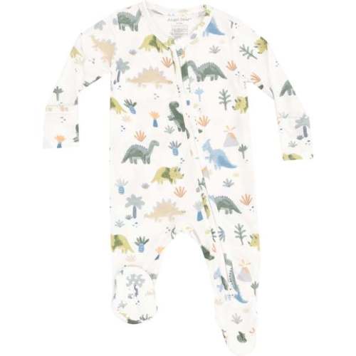 2 Way Zipper Footie, Soft Dinos - Angel Dear | Maisonette