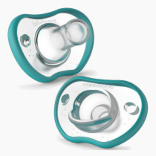 Nanobebe Flexy Pacifier (2 Pack) - Teal, 3 Months +