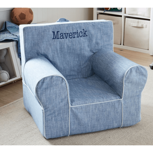 Anywhere Chair®, Chambray with White Piping