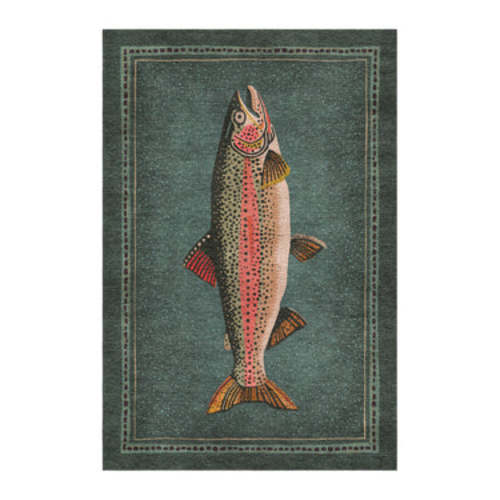 Rainbow Trout Area Rug – Undrfoot Rugs