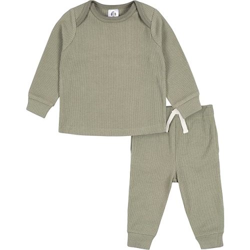 Gerber Baby Boys' Toddler 2-Piece Long Sleeve Tee & Pull-On Jogger Set