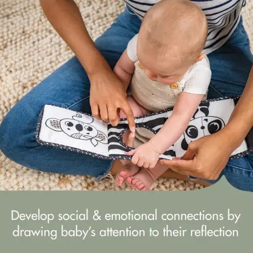 Tiny Love Black & White Decor Double Sided Book | Baby Bunting AU