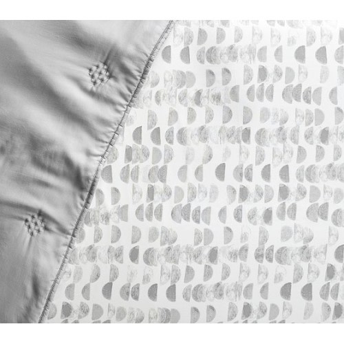 west elm x pbk Organic Half Moon Fitted Crib Sheet