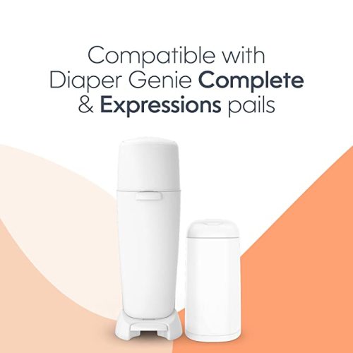 Diaper Genie Bags Refills 270 (Pack of 3) Clean Laundry Scent | Diaper Pail Refills with Max Odor Lock | Holds up to 810 Newborn Diapers - 3 Count (Pack of 1)