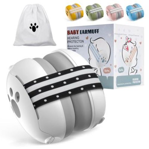 BabyBond Baby Ear Protection Noise Cancelling Headphones For Babies For 3 Months To 2 Years (White)