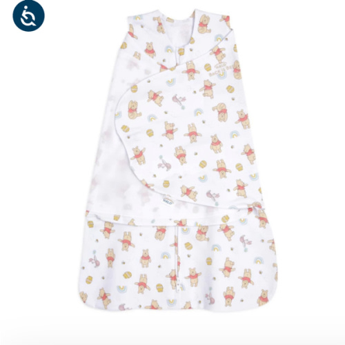 100% Cotton Baby Swaddle Winnie the Pooh Rainbows | HALO US