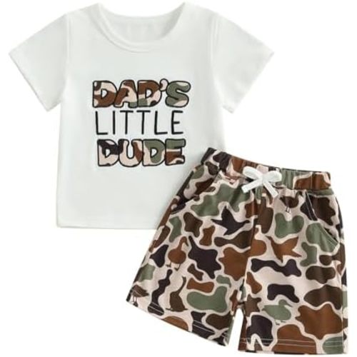 Toddler Baby Boy Summer Outfit Short Sleeve T Shirt Top Casual Shorts Set Infant Newborn Clothes 6 12 18 24 Month 2T