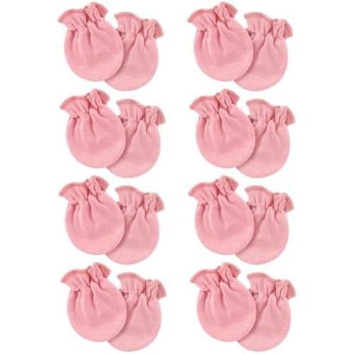 Newborn Baby Mittens No Scratch Cotton Elastic Wrist Gloves Infant Toddler Mittens for Baby Boy Girl 0-6 Months
