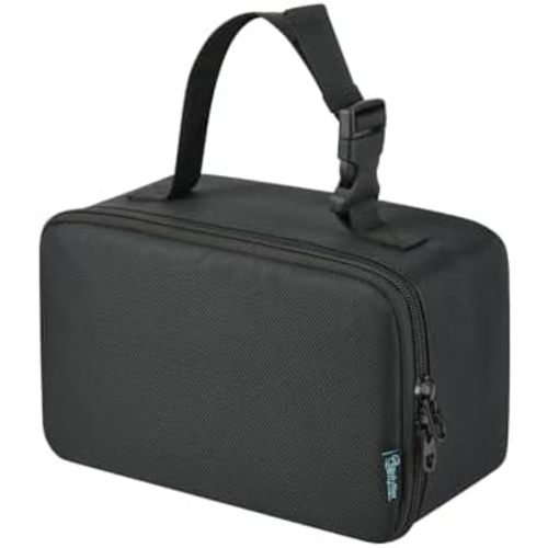 Beautyflier Travel Carrying Bag for Lifevac Travel Kit, Durable Storage Bag for Airway Suction Device, Portable Travel Case with Adjustable Hand Strap for Car Home Camping Hiking, Black (Bag Only)