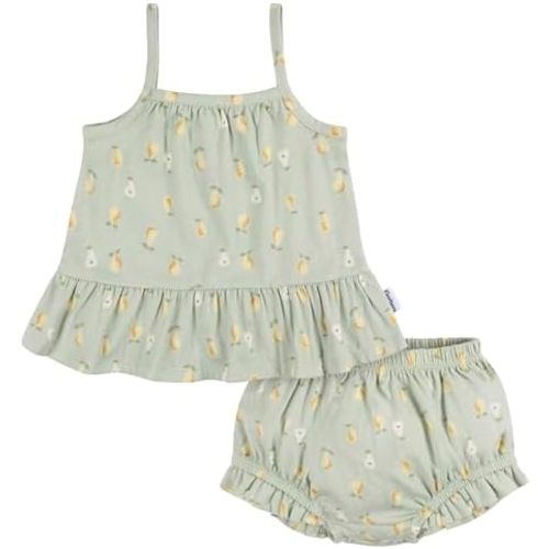 Gerber Baby Girls' Sleeveless Tunic Top and Diaper Cover Set