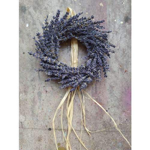 MINI French Lavender Wreath - Dried Lavender Wreath - Kitchen Herb Wreath