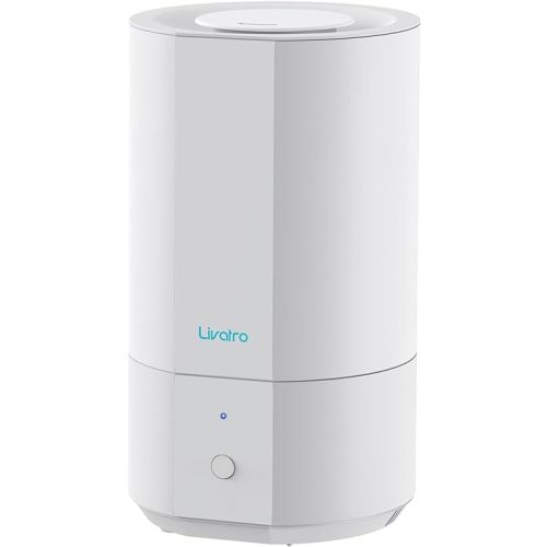 4L Top Fill Humidifiers for Bedroom Large Room Nursery, Cool Mist Humidifier With Ultrasonic Quiet, Auto Shut-off and Easy to Clean, Last up to 40 Hours, White