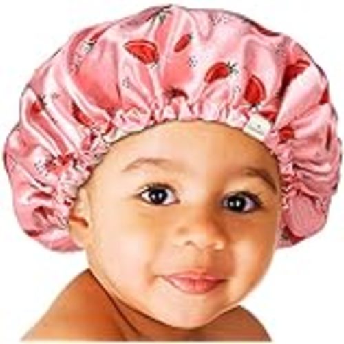 Amazon.com: 2pcs Pack Baby Bonnet Girl Bonnet for Sleeping Silk Bonnet for Sleeping Toddler Bonnet Satin Bonnet Babies Hair wrap for Curly Hair Tie Bonnet Bow 0-3 Years Blue Pink Floral : Clothing, Shoes & Jewelry